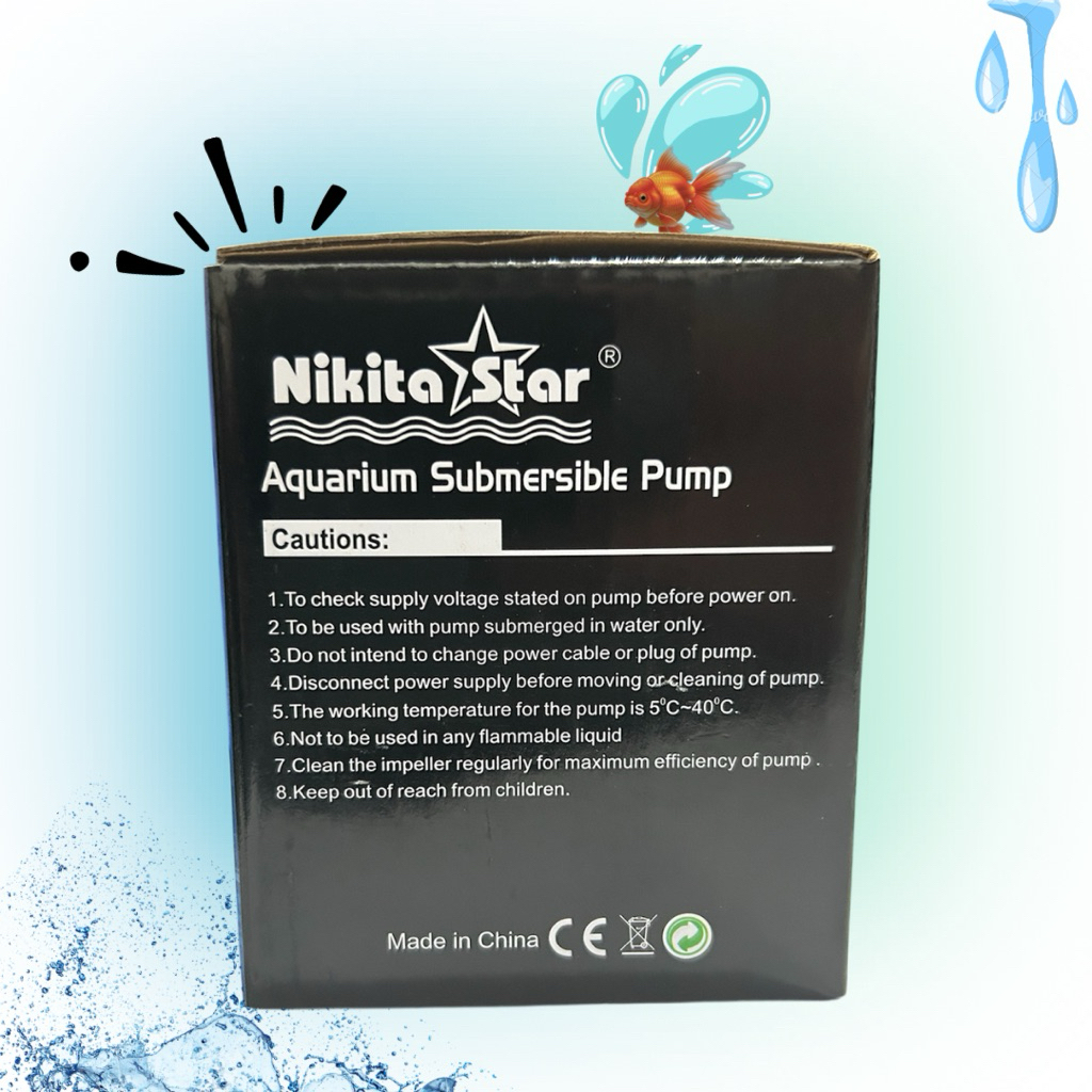 NIKITA STAR PSP NS 30W POMPA KOLAM AQUARIUM DRY BURNING SUBMERSIBLE PUMP