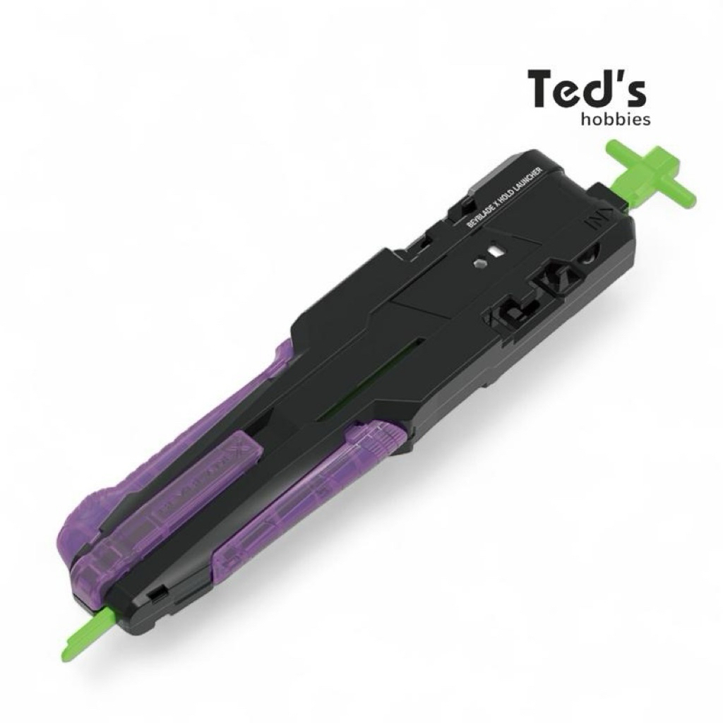 Beyblade X UX-09 Hold Launcher Long Ripcord Purple Rubber Grip