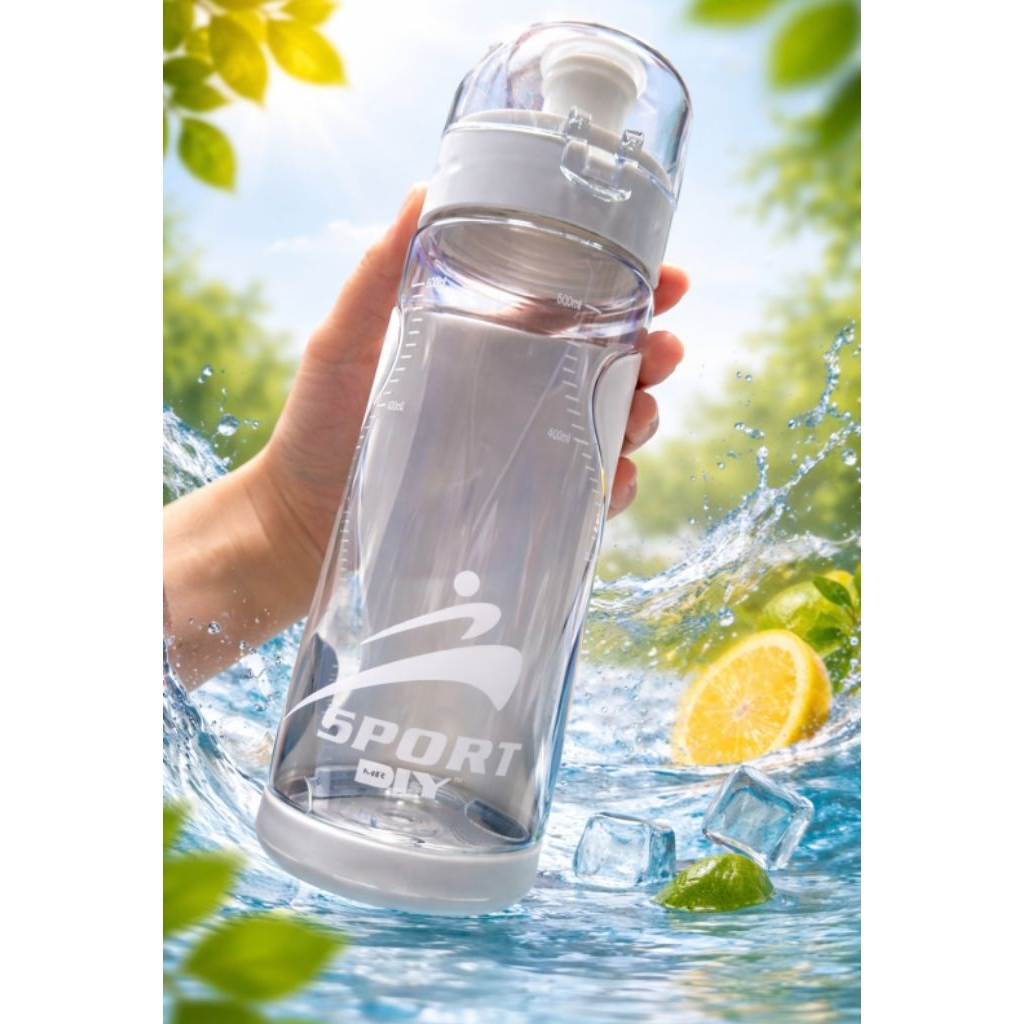 Botol minum MR. D.I.Y food grade 500 ml - white