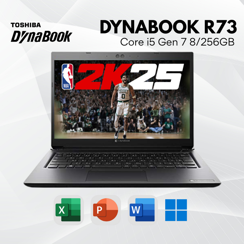 Laptop Toshiba Dynabook R73 Core i5 Gen 7 Ram 8GB SSD 256GB Layar 13,3 inch