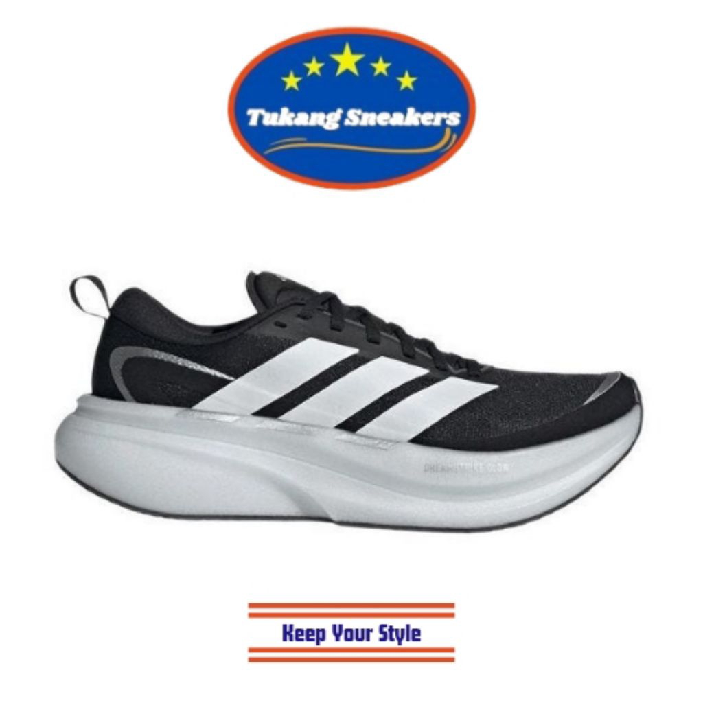 Sepatu Lari Wanita Adidas Supernova Glide Black ADIKJ8646