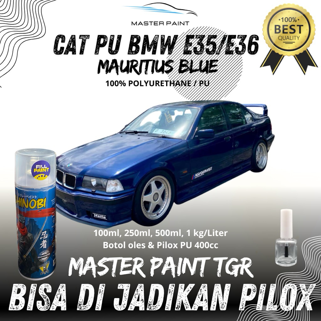 (BISA DIJADIKAN PILOX) Cat Mobil BMW E36 Mauritius Blue | Cat BMW E35 Mauritius Biru