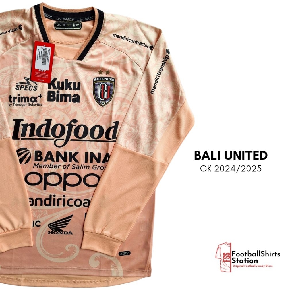 Jersey Bali United GK 2024/2025 Player Issue Longsleeve Size M Original Specs