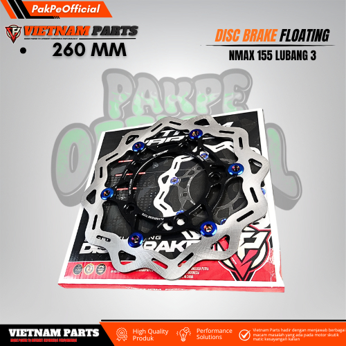 Disc Brake Floating Vietnam Parts Nmax Aerox Lexi Lubang 3 Disc 260 mm Piringan Cakram 260 Mm Aerox