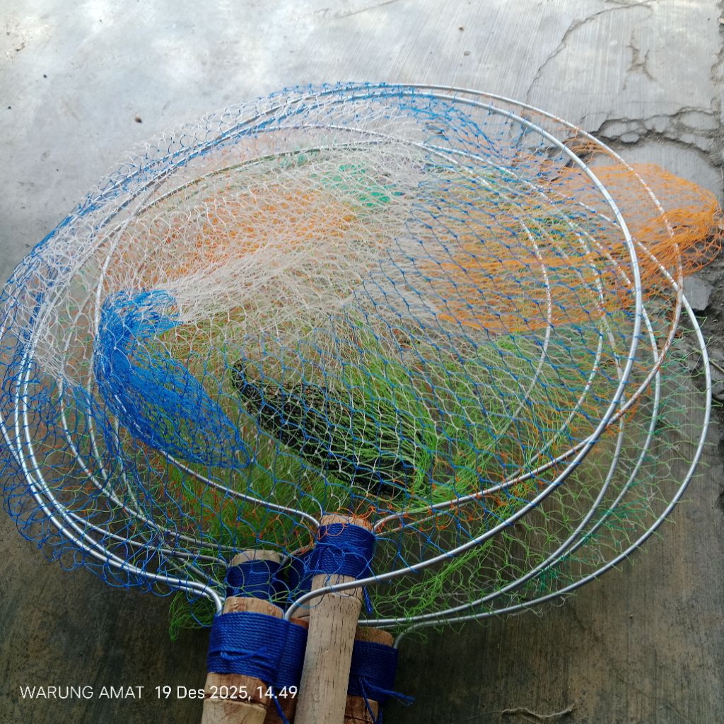 Serokan Ikan ganggang kayu jaring nilon pancing