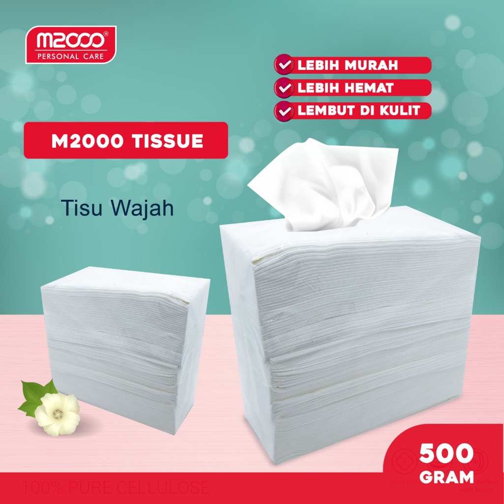 TISU WAJAH M2000 Isi 500 Gram