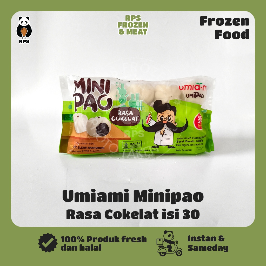 Umiami Minipao Cokelat Isi 30, Bapao Mini, Bapao Frozen