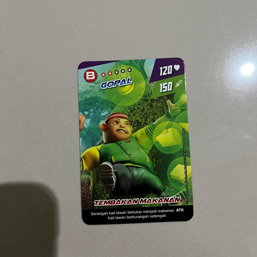 Kartu Langka Gopal Pek Impak 2020 asli Malaysia.