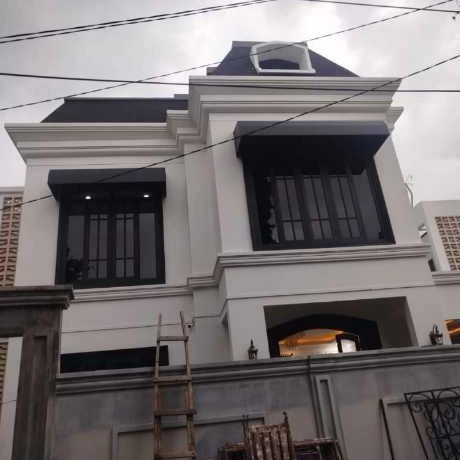 kanopi kain awning warna hitam elagan untuk jendela rumah murah
