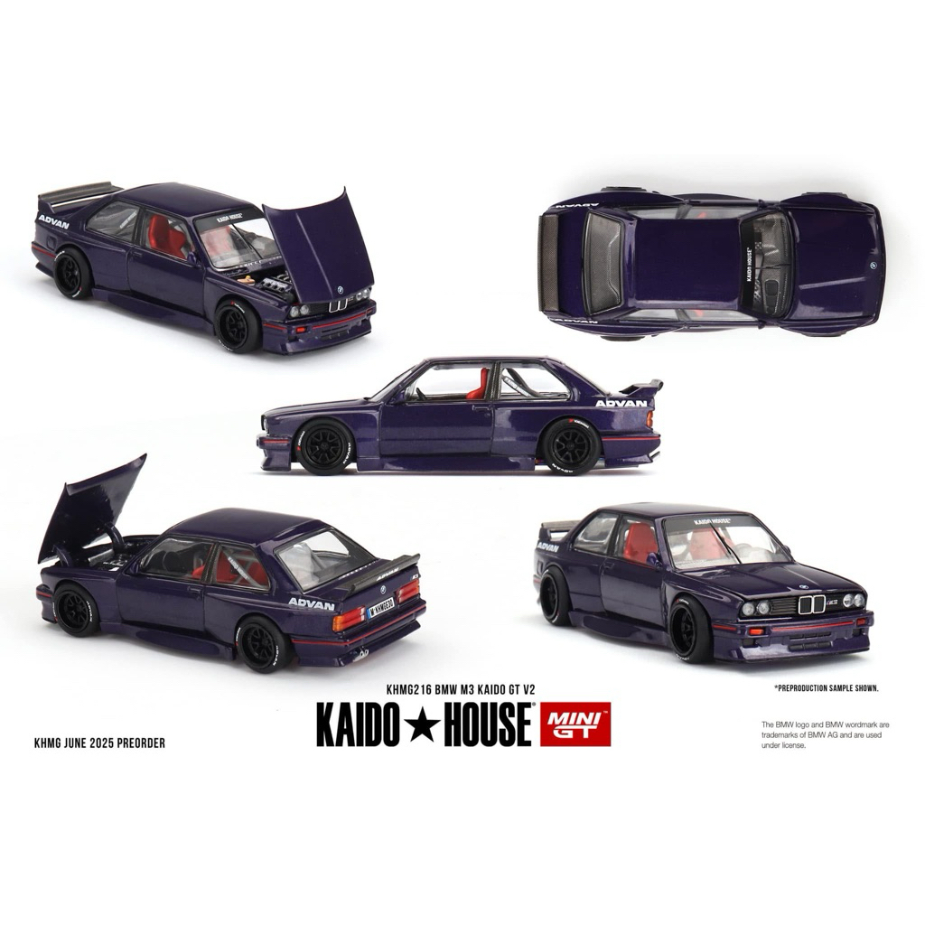 Mini GT Kaido House BMW M3 (E30) Advan V2 Purple