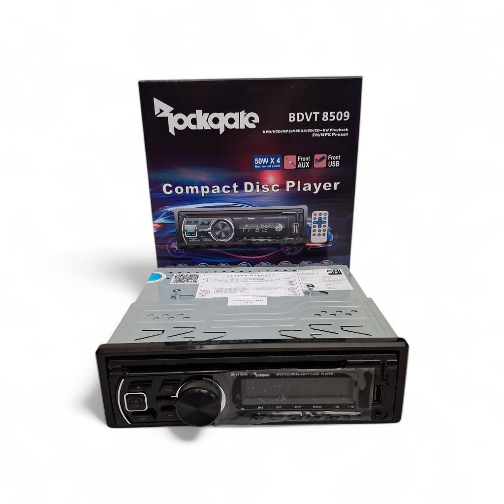 Single dvd rockgate bdvt 8509 tape mobil bluetooth rockqate