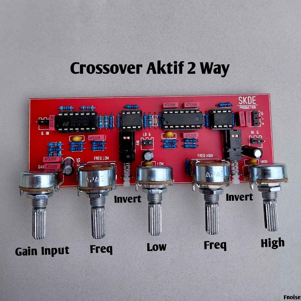 Kit Crossover Aktif 2 Way Independent