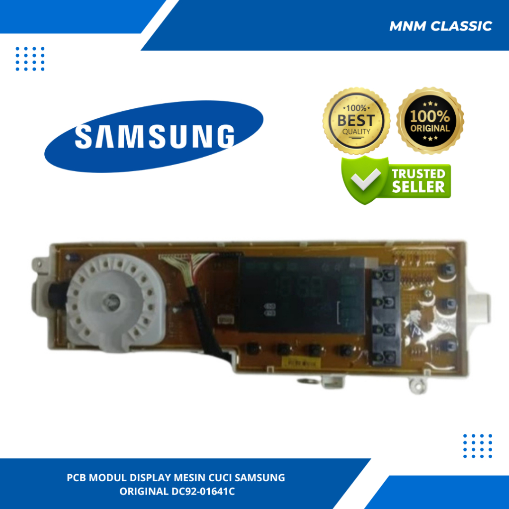 PCB MODUL DISPLAY MESIN CUCI SAMSUNG  FRONT LOADING WW75H5200EW ORIGINAL DC92-01641C