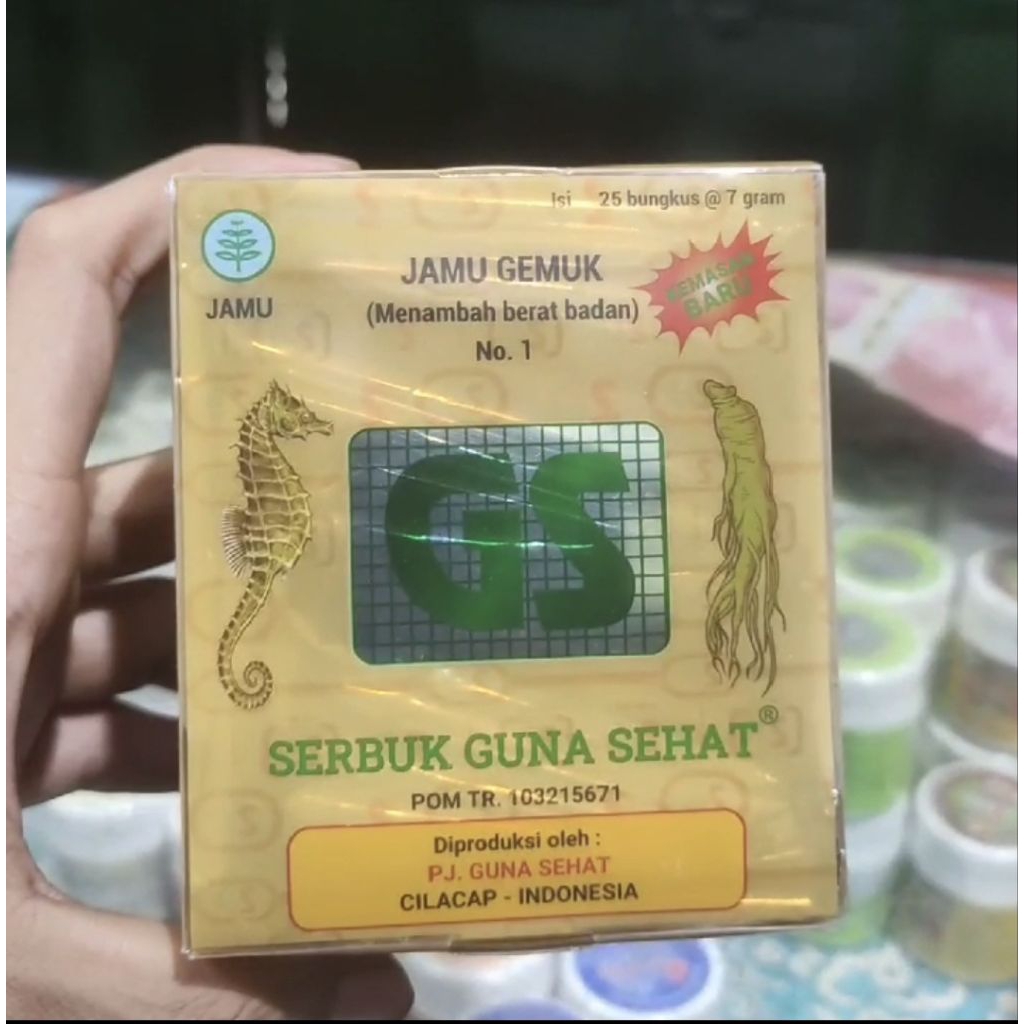 jamu gemuk GS isi 25 bungkus ORI