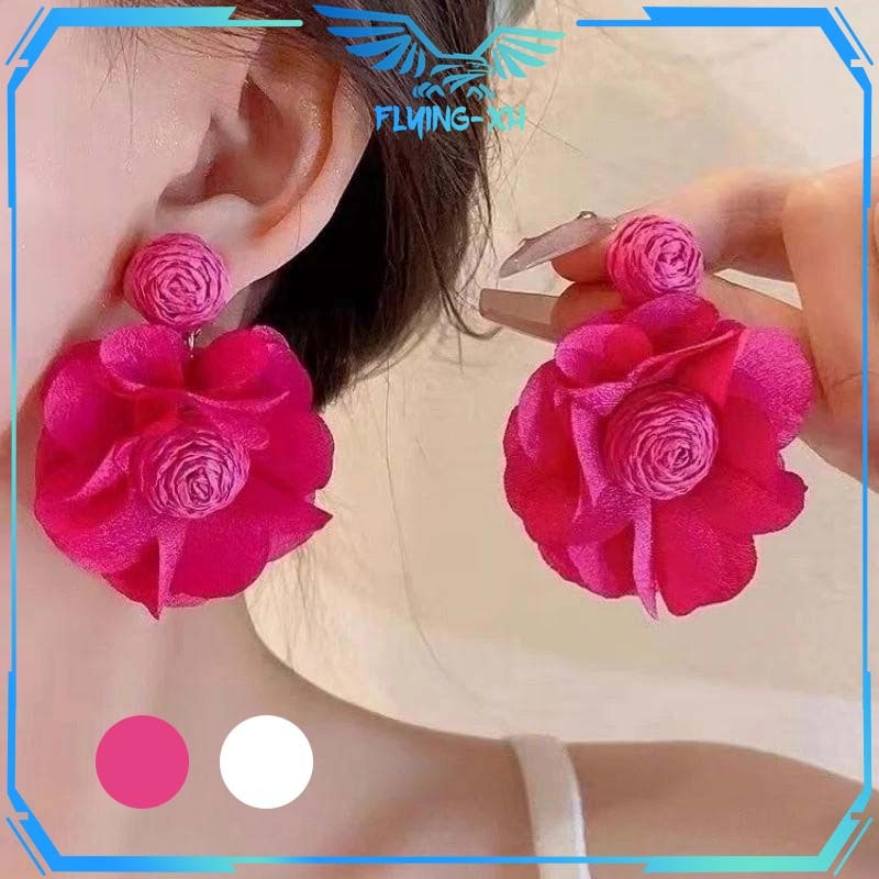 Sepasang Anting Anting Wanita Bunga Anting Korea Wanita Antingan Wanita Anting Bunga Stud Anting Fas