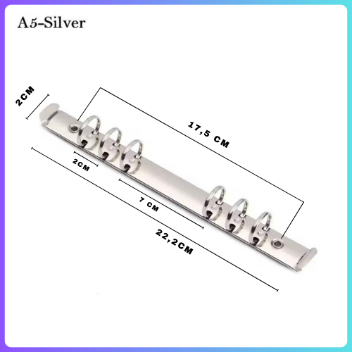 BOS Mekanik Binder / Ring Binder A5 6 Ring /  Ring Mekanik Binder A5