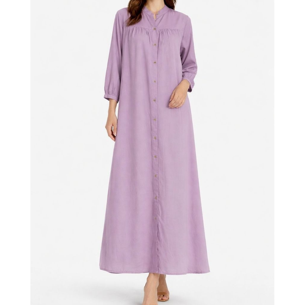 AURA GAMIS-DRESS BAHAN SLUB