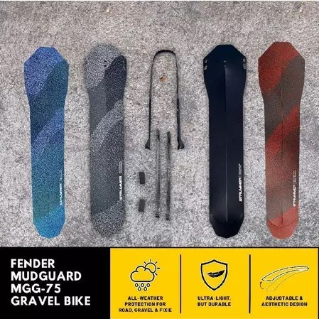 Fender Strummer MGG75 Mud Guard MGG-75 selebor roda belakang Sepeda Gravel Fixie Roadbike Road Bike 