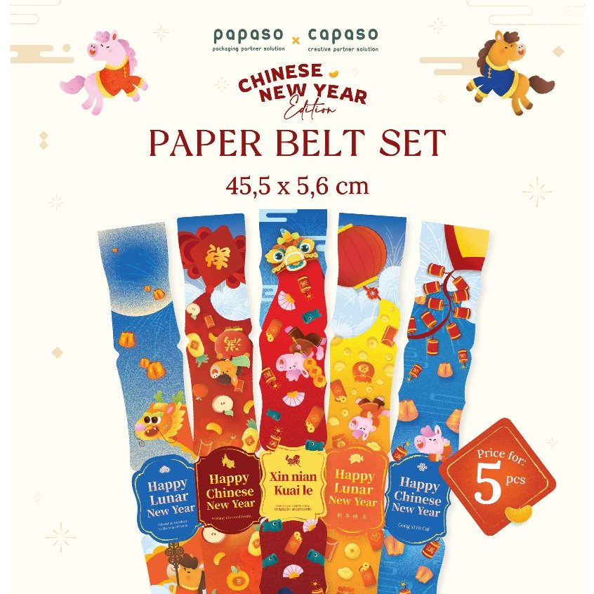 Paper Belt Imlek / Label Sleeve Packaging Imlek / Sabuk Box Kertas