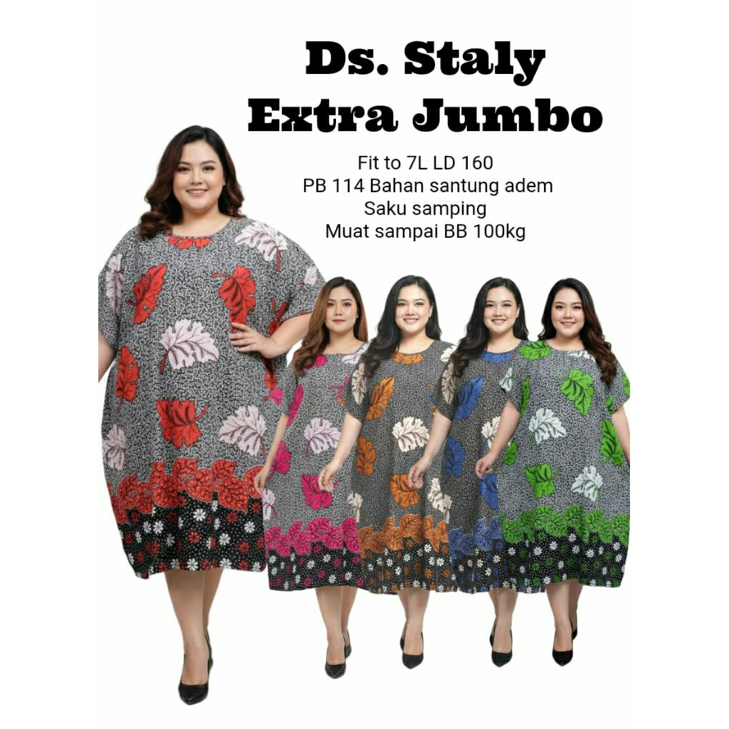 Daster Staly Extra Jumbo Ld 160/ Daster Batik/ Daster Murah