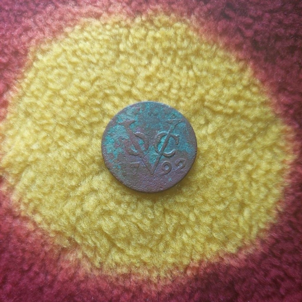 Koin Voc Zeeland 1792 fine to vf