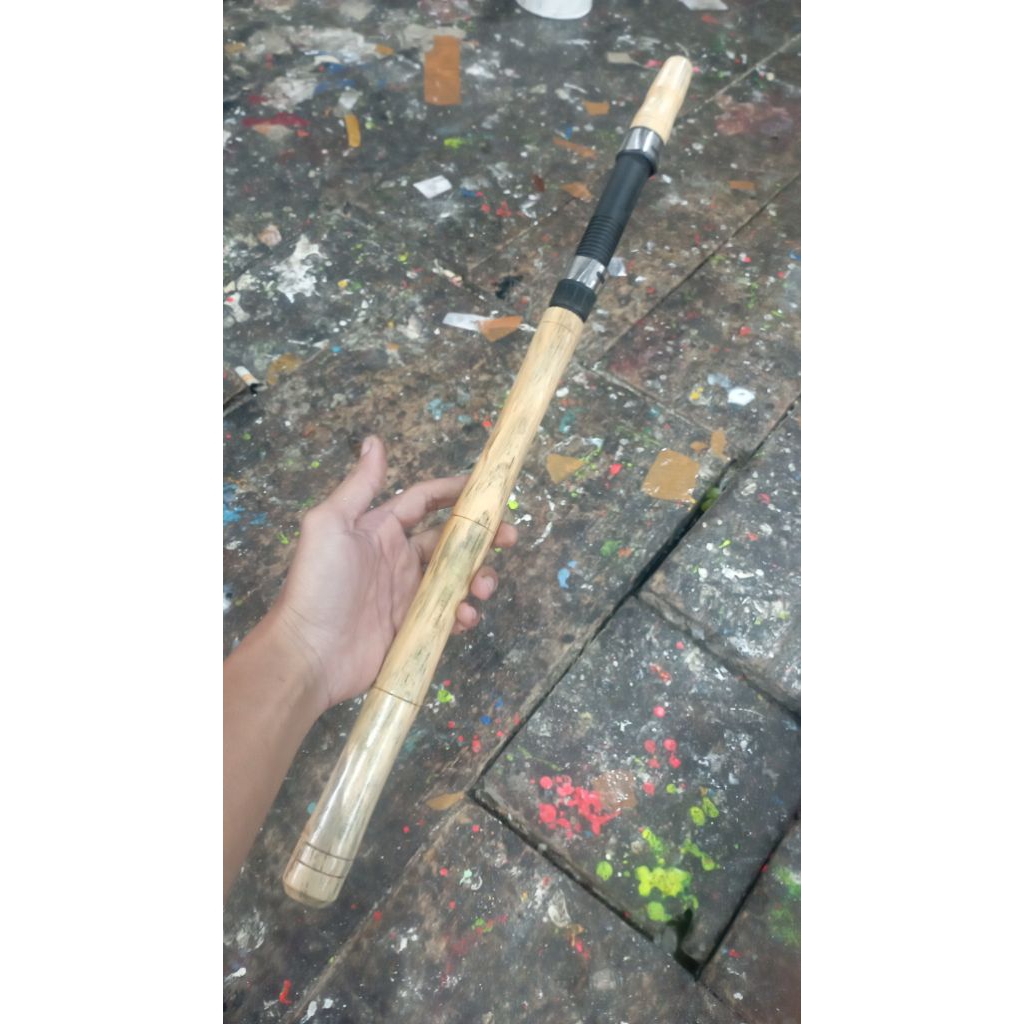 gagang joran pancing spinning 52cm + reelseat18dps