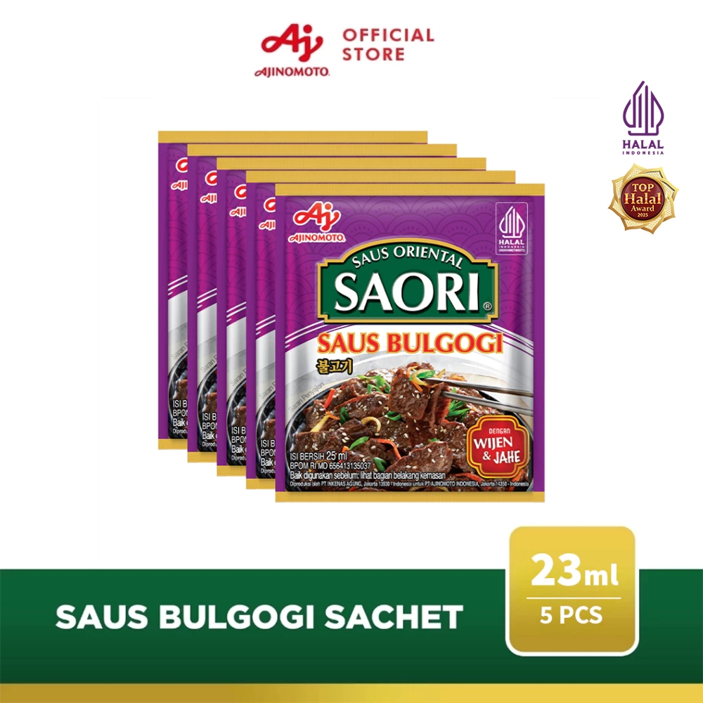 SAORI® Saus Bulgogi Oriental Sachet 23 ml (5 pcs)