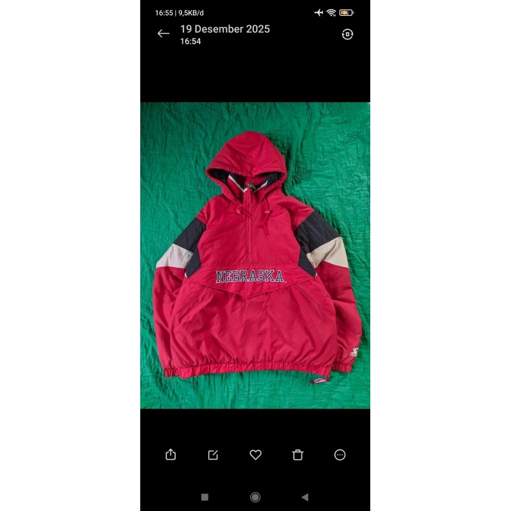 jaket starter anorak nebraska hunters