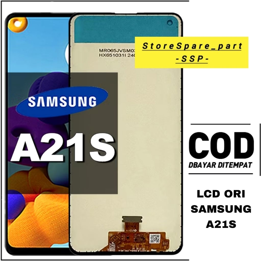 LCD TOUCHSCREEN SAMSUNG A21S OLED FULLSET ORIGINAL