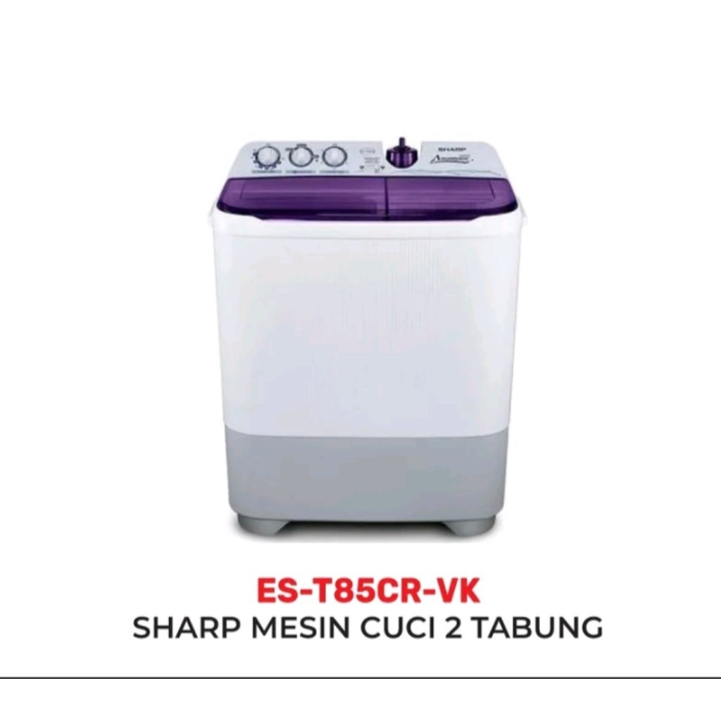 SHARP  8kg Mesin Cuci ES-T85CR-VK