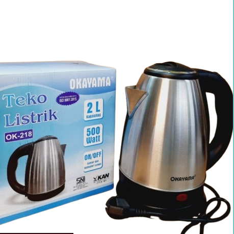 Teko Otomatis cepat mendidih Kettle Listrik/Ceret Listrik 2 Liter Silfer