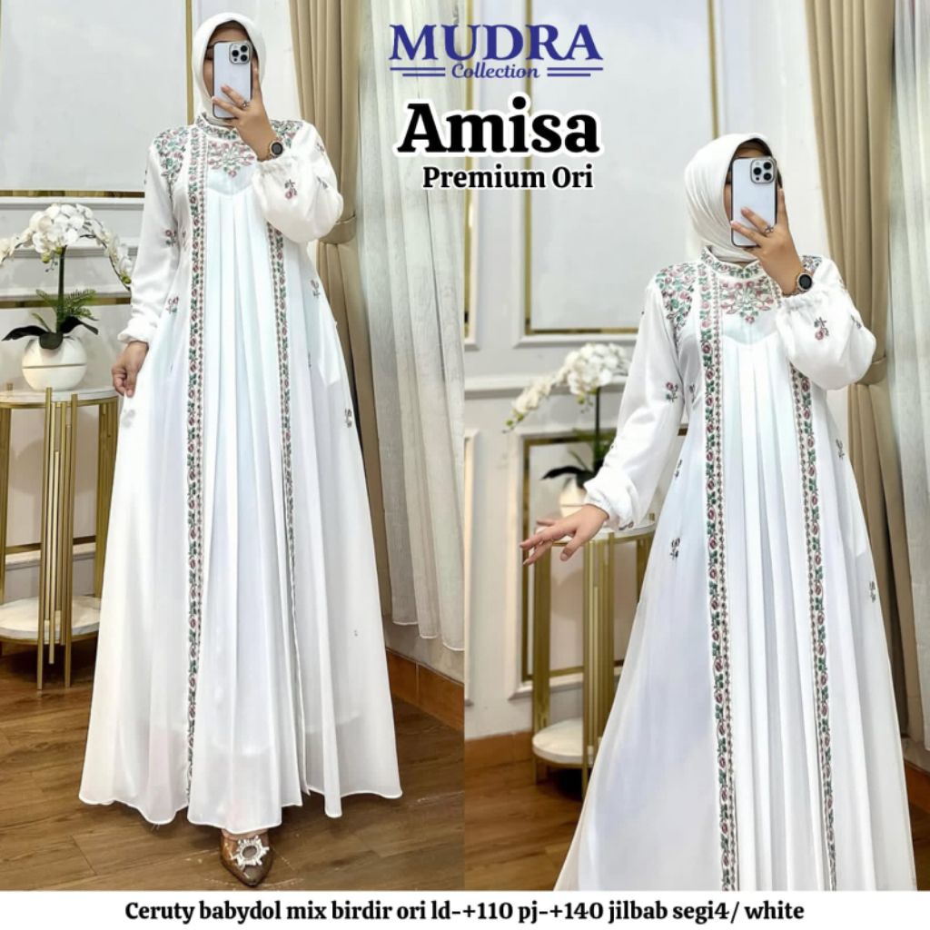 Amisa maxy dress ceruti bordir premium by MUDRA