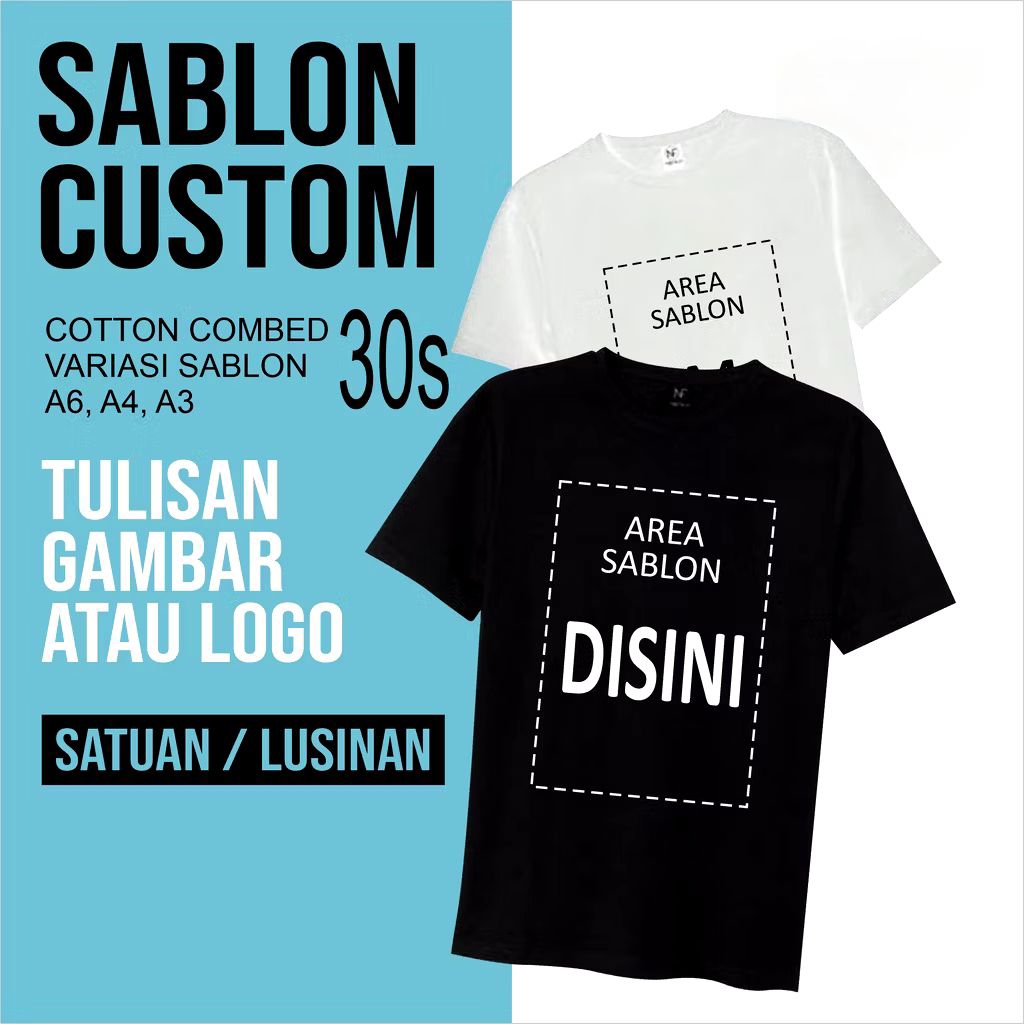 KAOS CUSTOM – DESAIN SUKA-SUKAMau bikin kaos dengan desain bebas sesuai ide kamu? Di sini tempatnya
