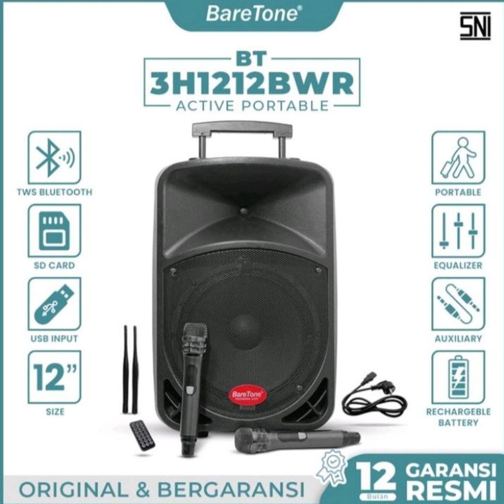 Baretone BT 1212 BWR 12 BWR 12BWR Speaker Portable Meeting Wireless