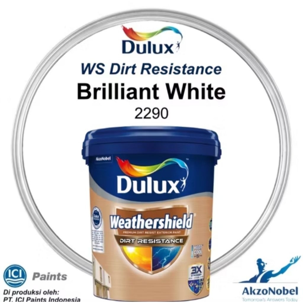 Dulux weathersield Dirt Resistance 20 liter Brilliant white 2290