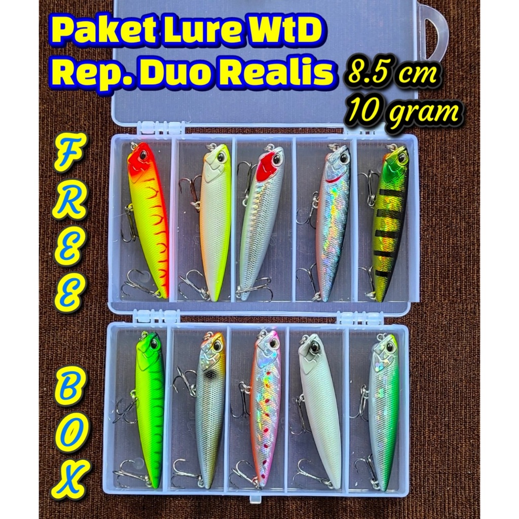 PAKET SPECIAL UMPAN PENCIL WTD  85mm - 10gramTOP WATER DUO REALIS UMPAN MANCING WTD PENCIL