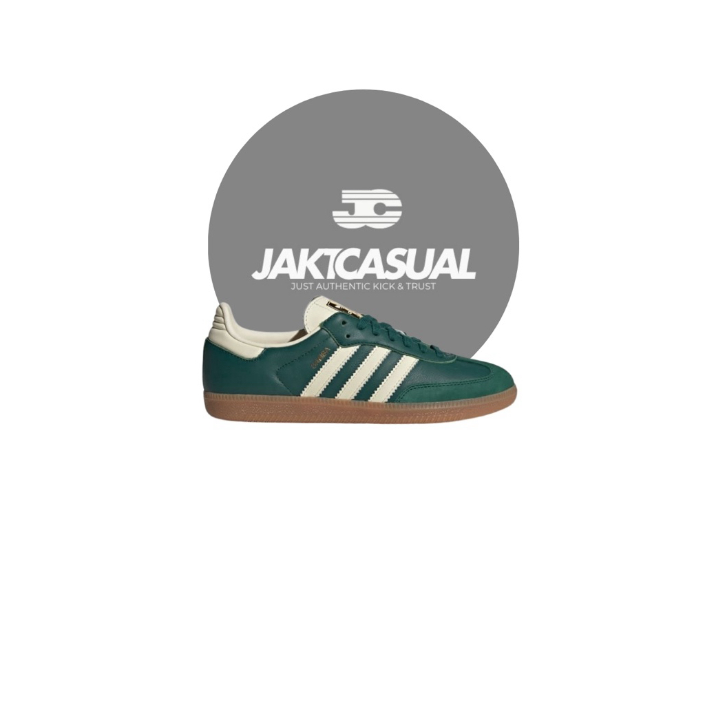 Sepatu Casual Adidas Samba W Colligate Green