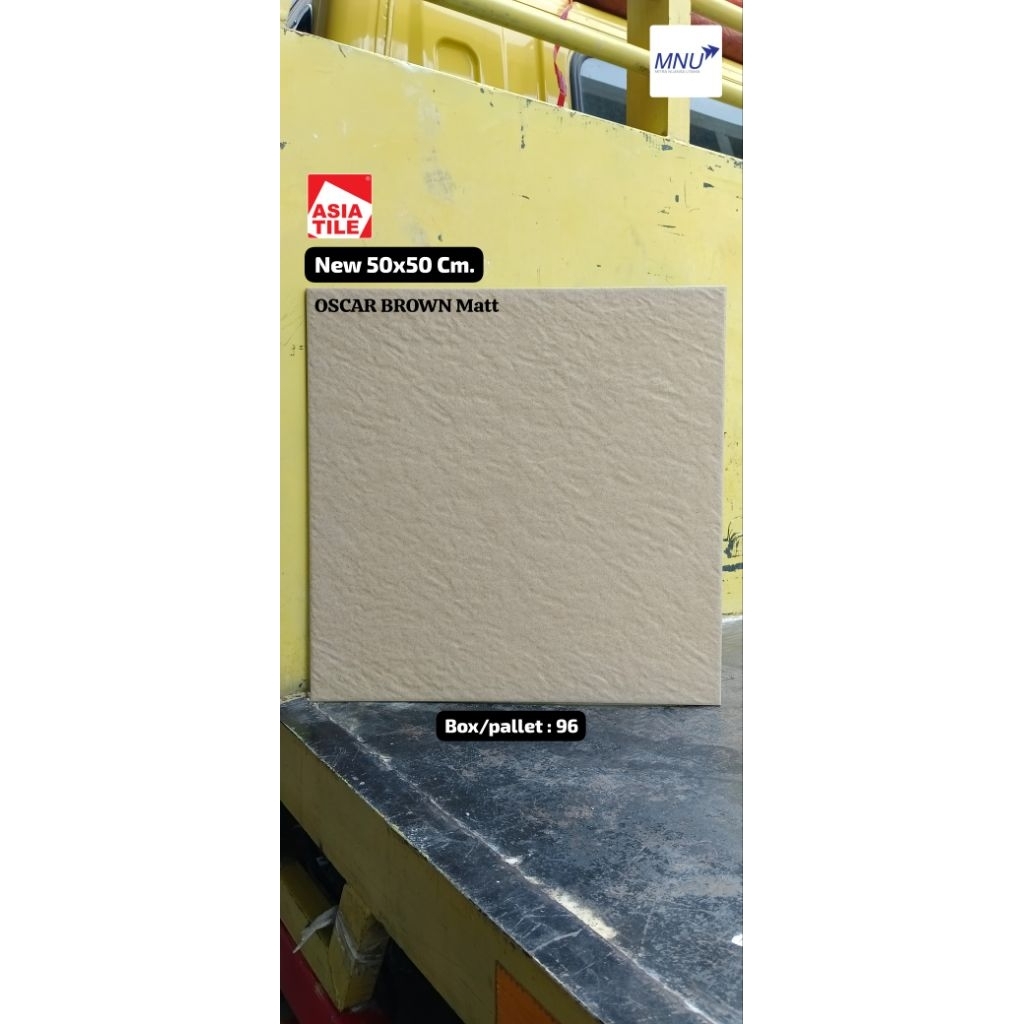 GRANIT LANTAI 50X50 OSKAR BROWN MATT