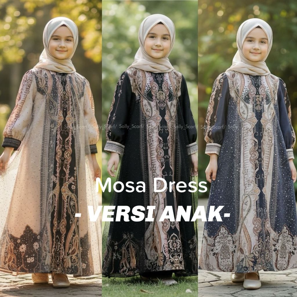 Sally Scarf DRESS KIDS MOSA FULL MOTIF printing - sally_scarf