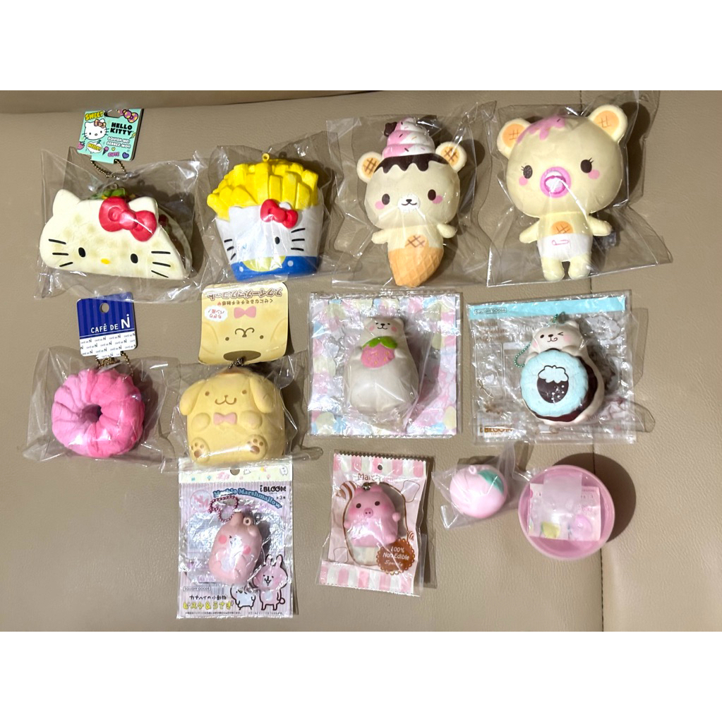 [READY STOCK READ DESC ] squishy hk hello kitty fast food taco french fries kentang ibloom marmo mar