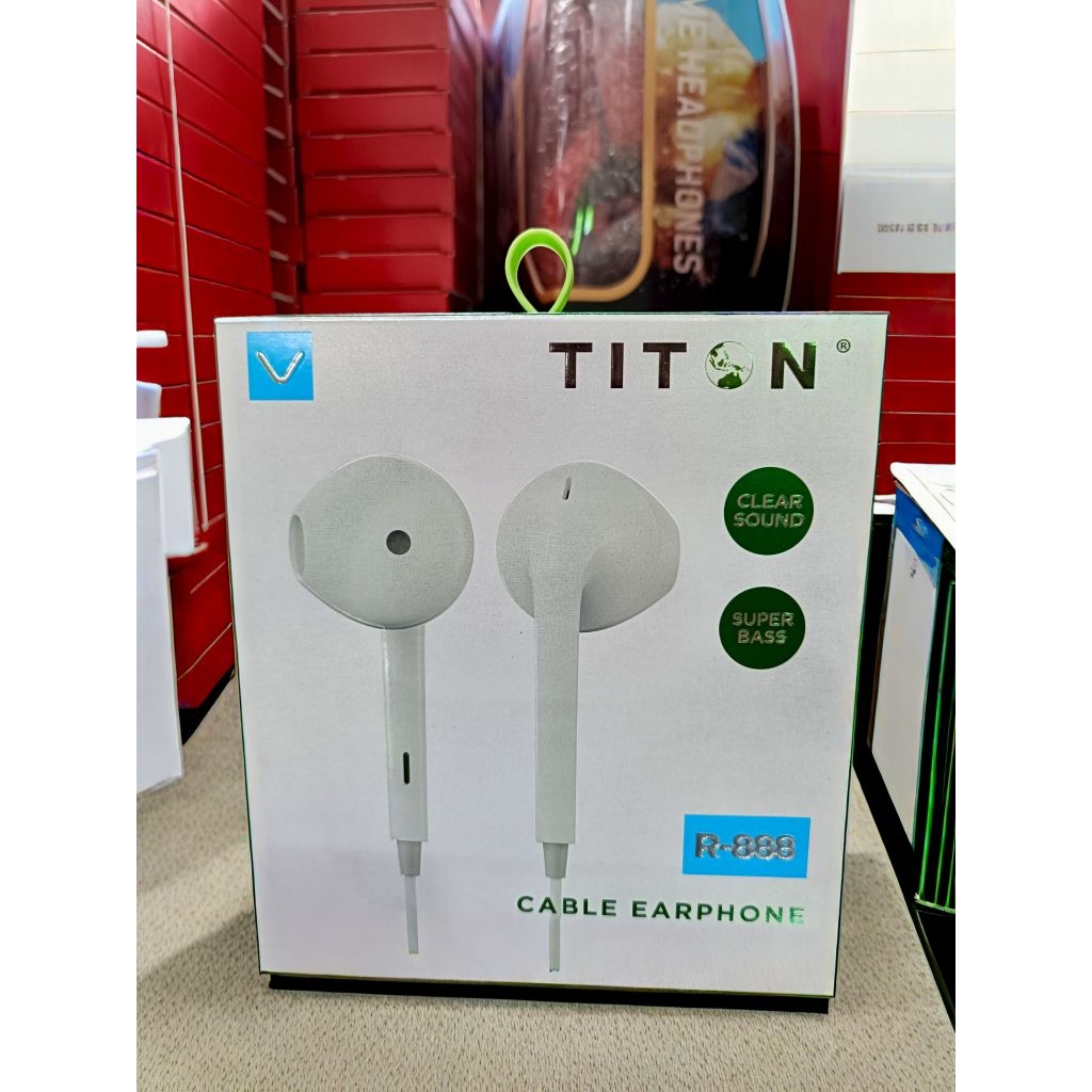 HEADSET TITON BRAND R-888 CLEAR SOUND PANJANG 130CM