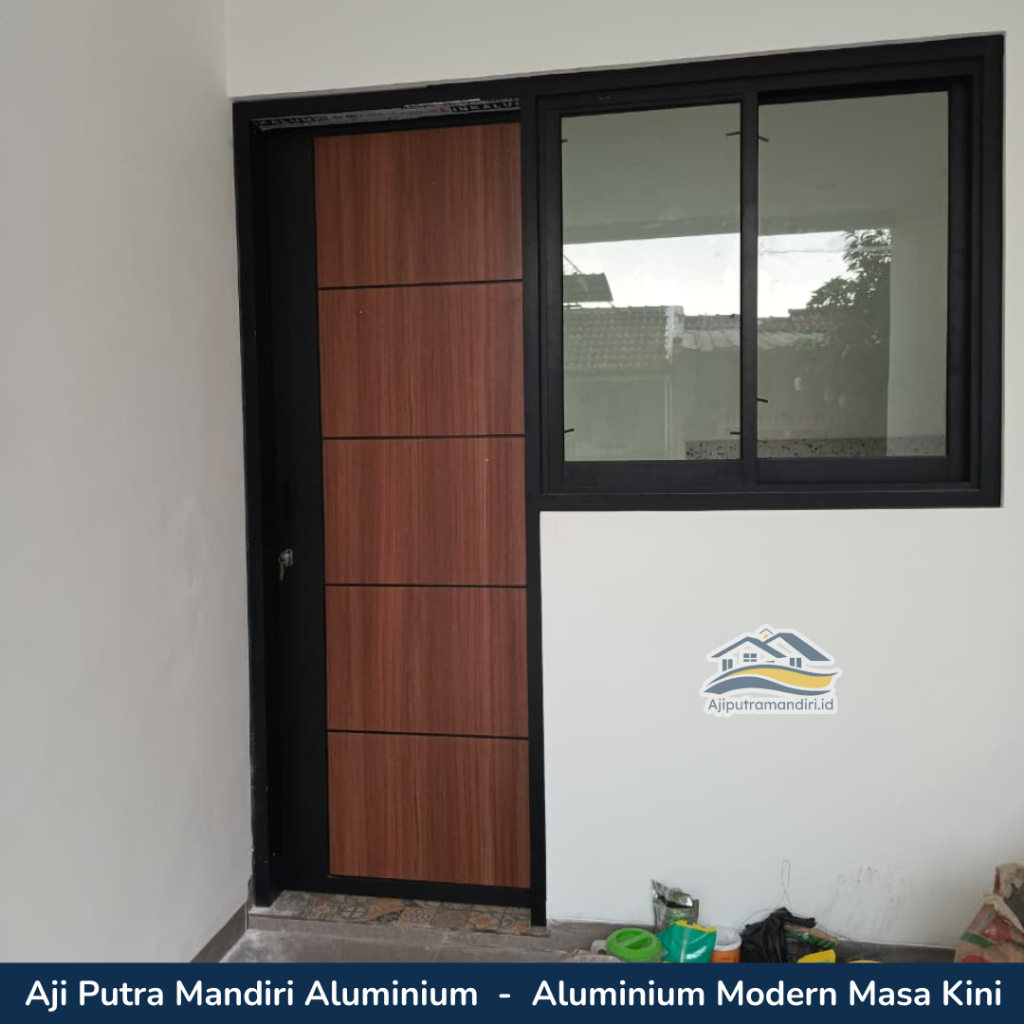 Pintu Aluminium Multiplek Lapis HPL Custom Berkualitas