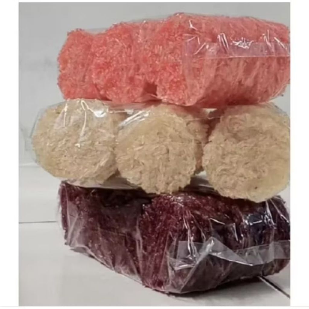 Rengginang kecil satuan / Rengginang   mentah terasi putih  merah /Rengginang kecil