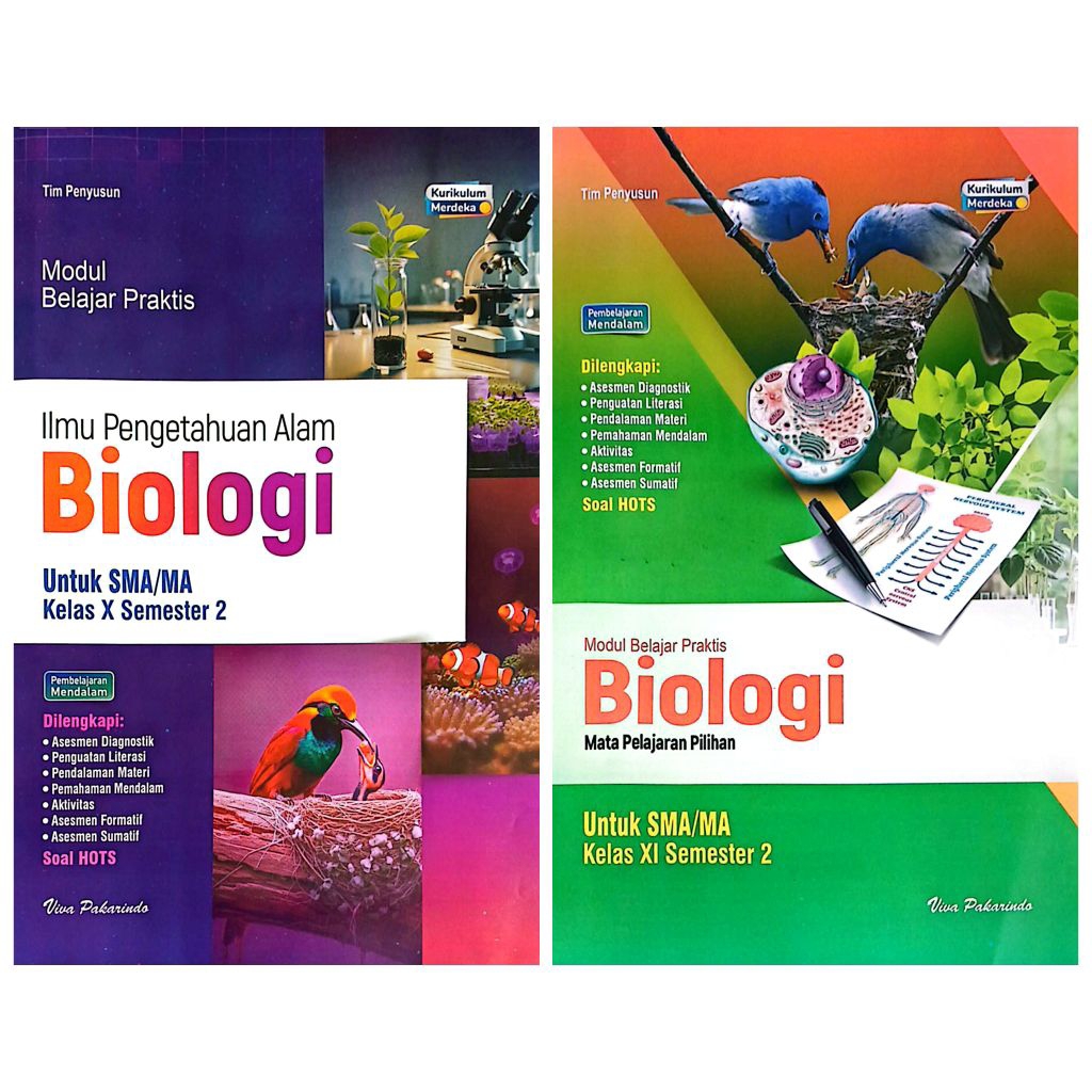 LKS VIVA PAKARINDO SMA MA BIOLOGI KELAS 10 11 SEMESTER 2 GENAP KURIKULUM MERDEKA TA.25-26 | VIVA
