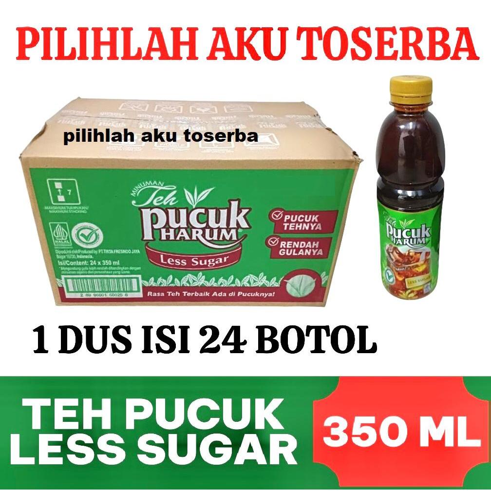Teh PUCUK Harum LESS SUGAR 350 ml - ( HARGA 1 DUS ISI 24 )