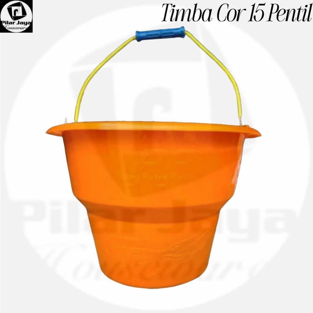 Timba Cor Anti Pecah Ukuran 15/Timba Cor Adukan/Ember Cor Bangunan/Ember Cor Anti Pecah