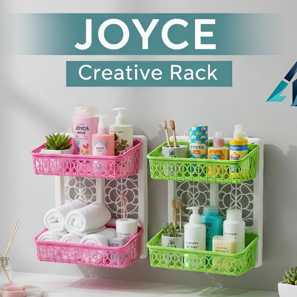 Rak Shampo Plastik Kamar Mandi Rak 2 Susun Joyce Rak Shampo