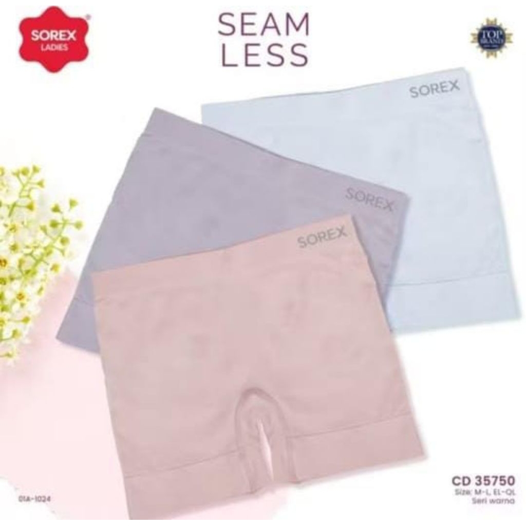 Cd celana dalam wanita boxer sorex seamleas hot pant