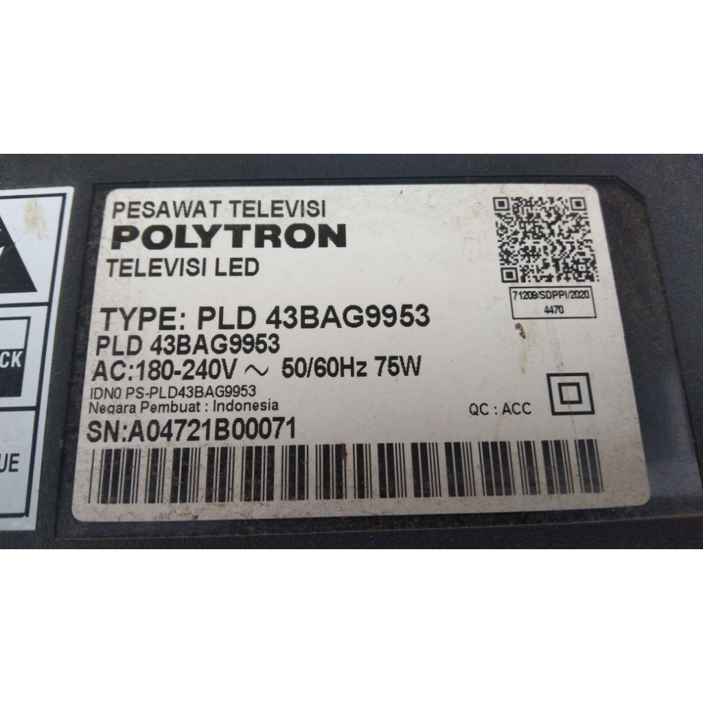 tcon Nemus polytron pkd 43bag9953