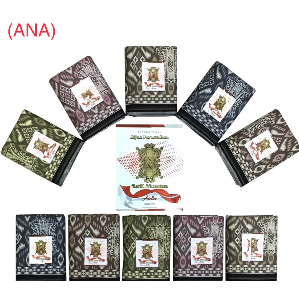 Grosir 10pc - Sarung Tenun Atjeh Darussalam Batik Atelier